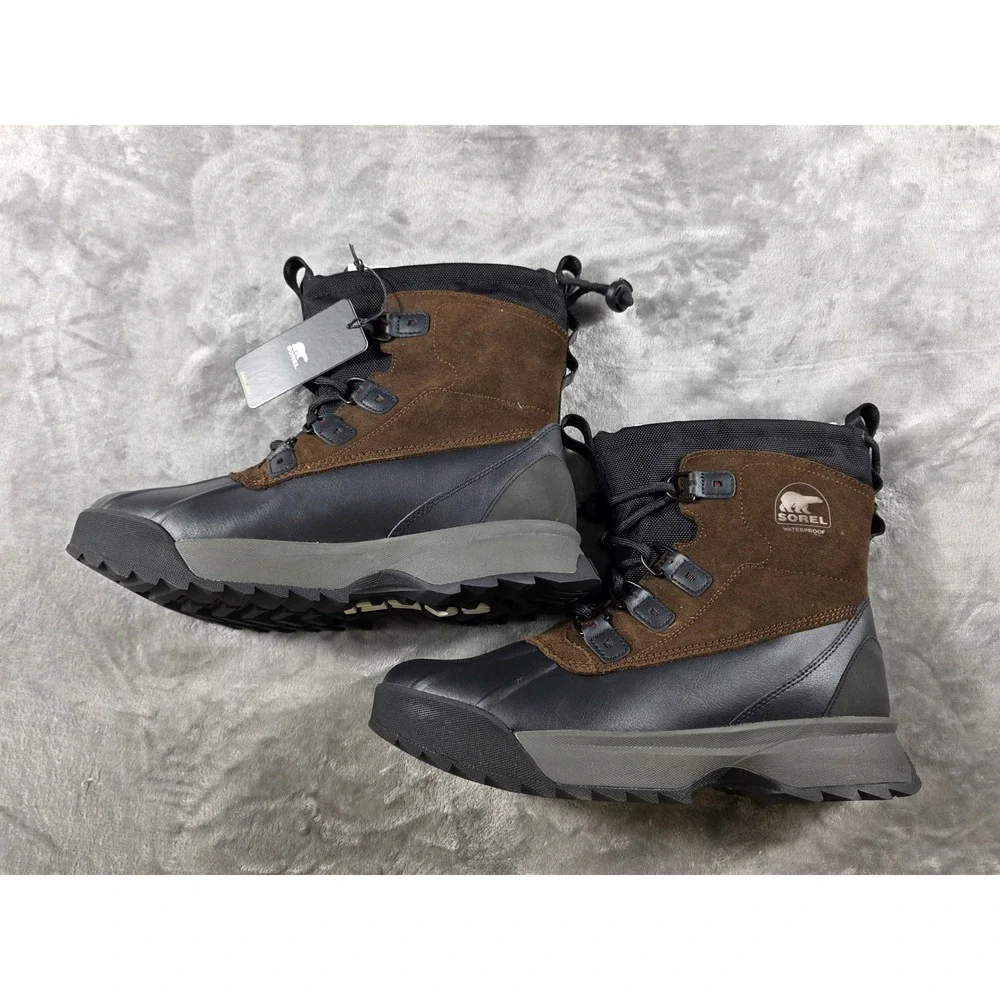 Sorel Scout 87‎ XT WP Men 10 Tobacco Black Waterproof Insulated Winter Boots NEW